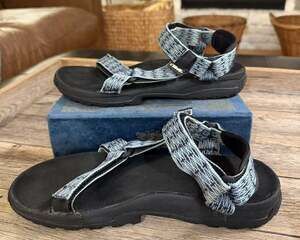Teva Women’s Size 8 Blue Black Sport Hiking Sandals Adjustable Straps 6842